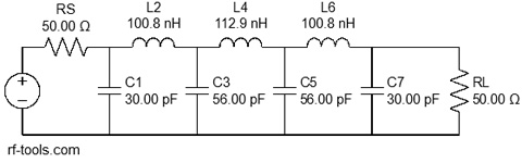 7 pole low pass filter