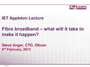 fibre superfast broadband says ofcom