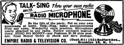 radio microphone 1955