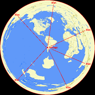 santiago xian map